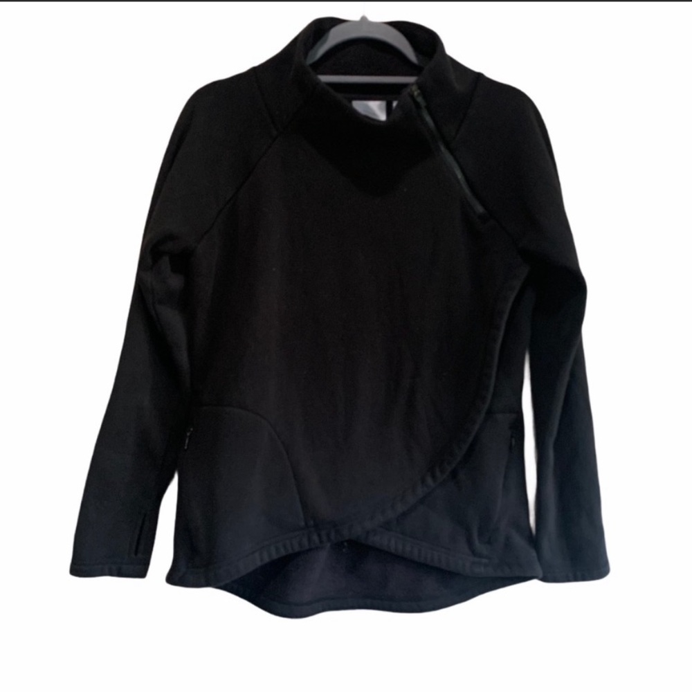 Athleta Criss Cross Black Pullover